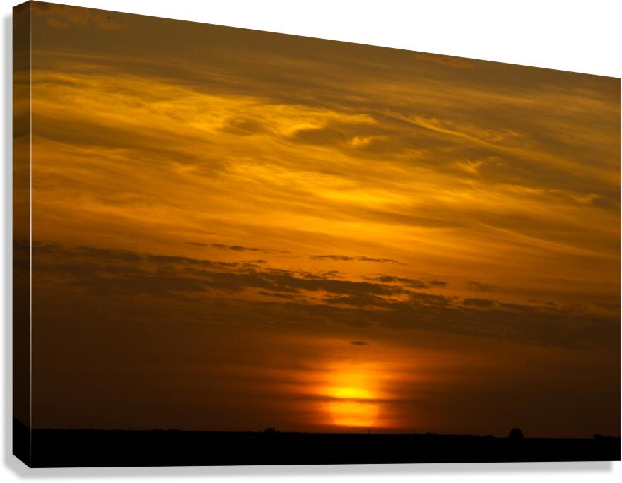 Veiled sun Canvas Print