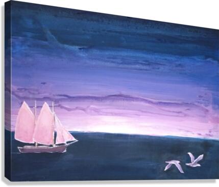 Scarlet Sails.. Canvas Print