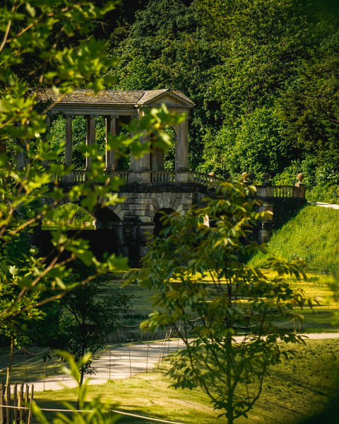 Tranquil Palladian Bridge in summer by Rowena Ko