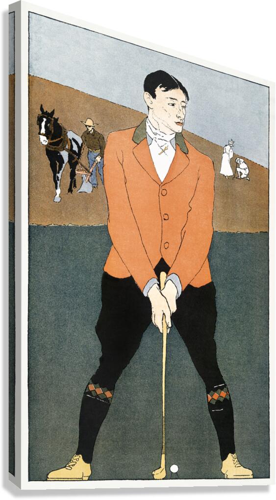 Golf player Canvas Print