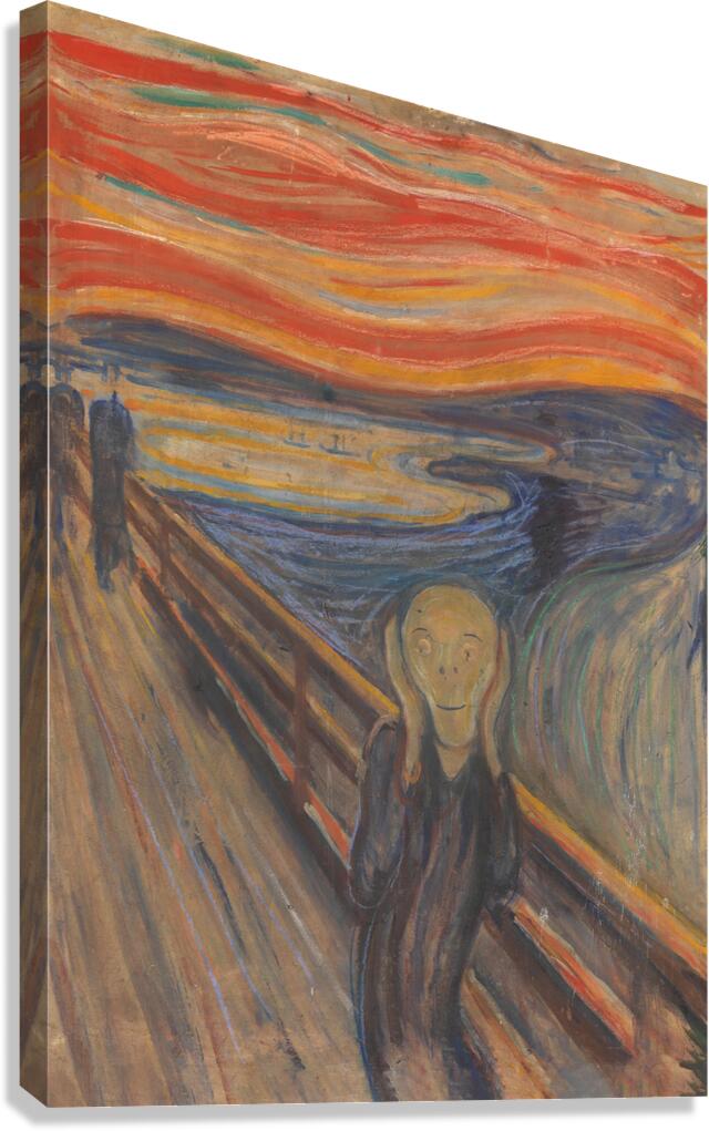 The scream smile Canvas Print