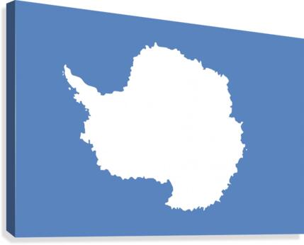 Antarctica flag Canvas Print