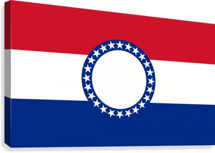 Missouri flag Canvas Print