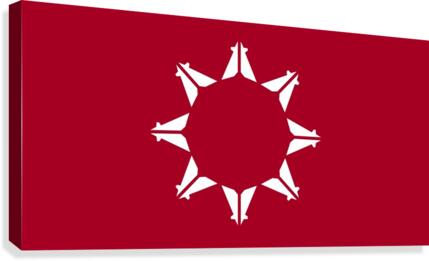 Pine Ridge Flag Canvas Print