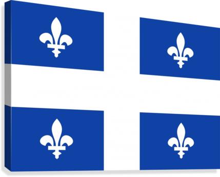 quebec flag Canvas Print