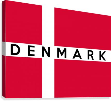 Denmark name Canvas Print