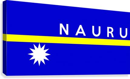 Nauru name Canvas Print