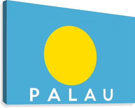 Palau name Canvas Print