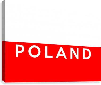 Poland name Canvas Print