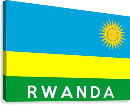 Rwanda name Canvas Print