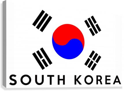 South Korea name Canvas Print