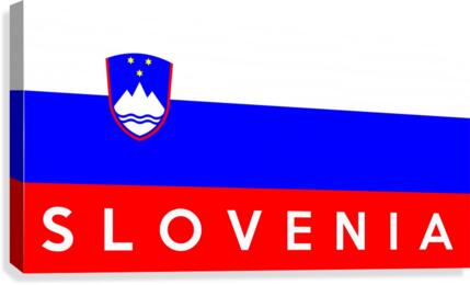 Slovenia name Canvas Print
