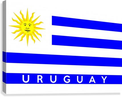 Uruguay name Canvas Print