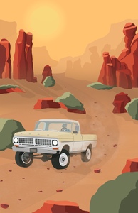Promenades dans le desert rouge