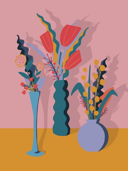 Des fleurs Print