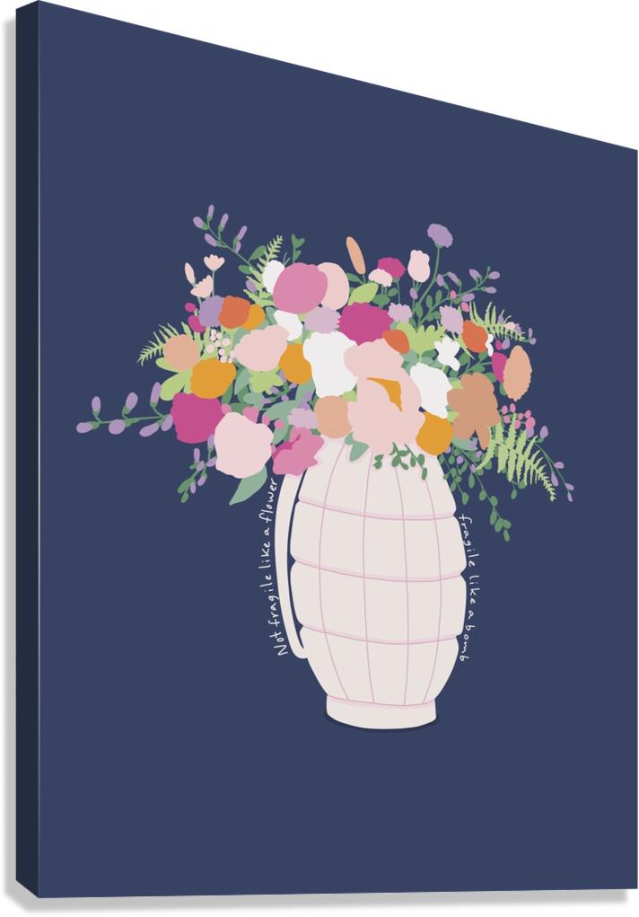 Flower bomb Canvas Print