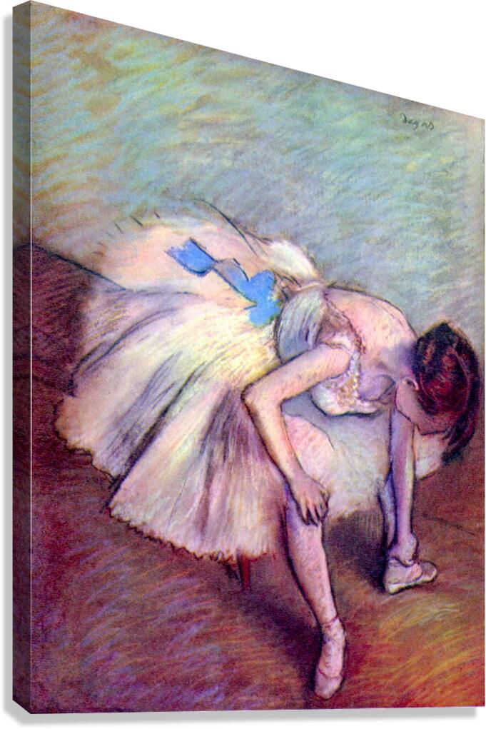 Dancer bent over Canvas Print