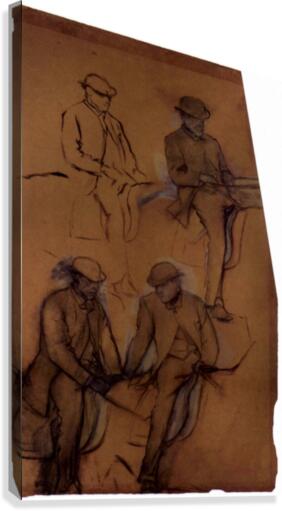 Four riders  A study Canvas Print