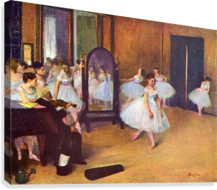 The dance hall Canvas Print