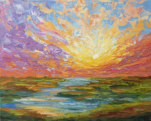 Sunset on the lake