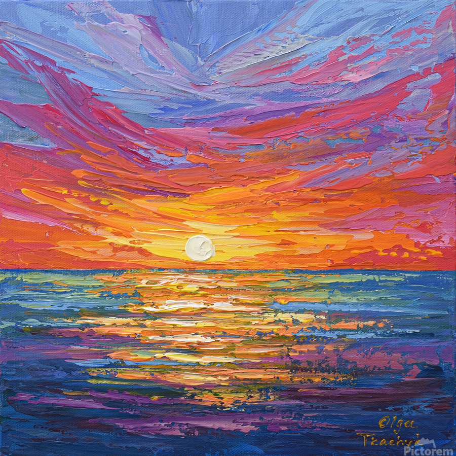 vivid sunset by Olga Tkachyk Wall Art