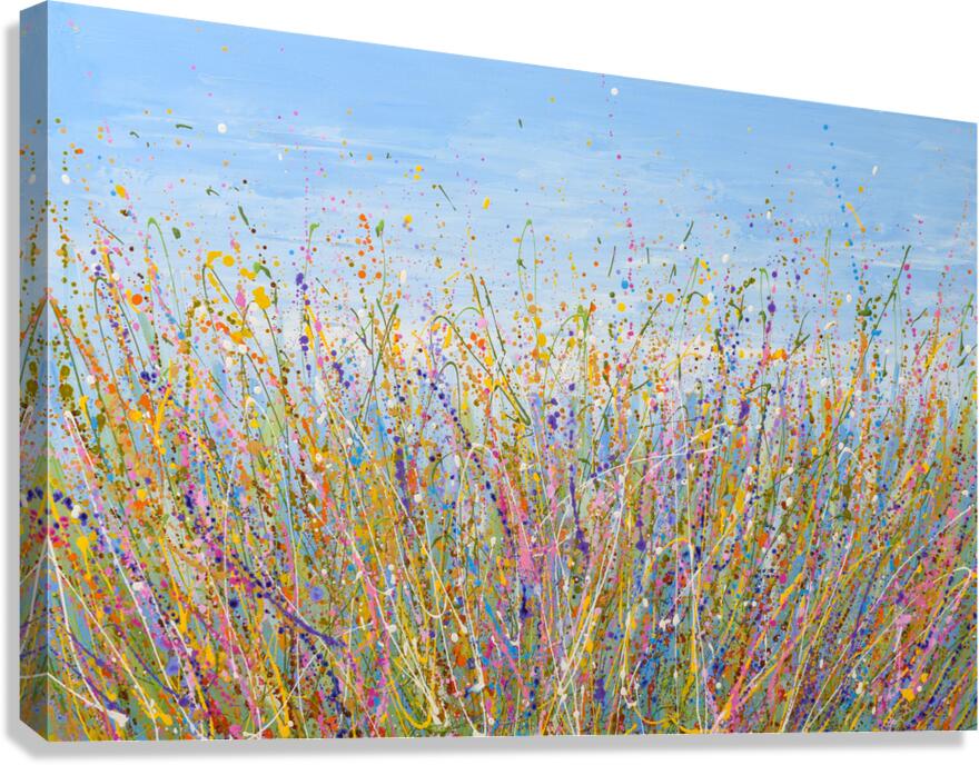 Blue Sky Meadow Canvas Print