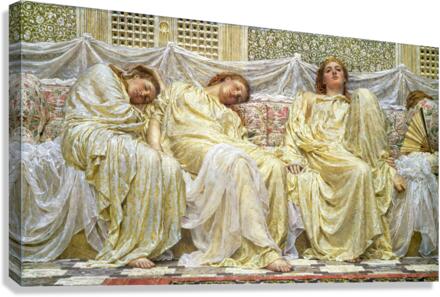 Dreamers by Albert Joseph Moore. by Treasured Art Wall Art