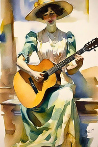 Woman With A Guitar