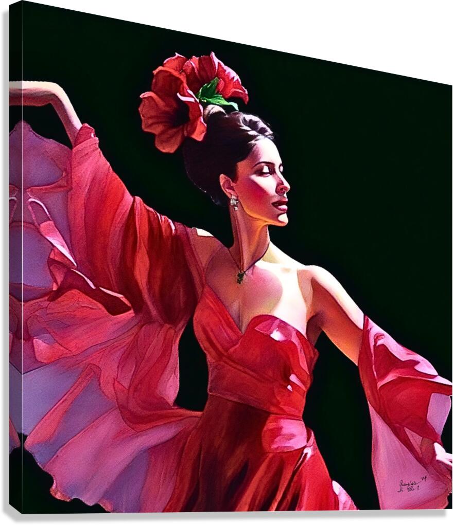 Dancing Lady  Canvas Print