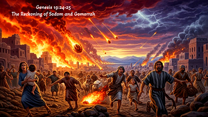 The Reckoning of Sodom and Gomorrah Genesis 19:24-25 by DR Mustain by DR Mustain