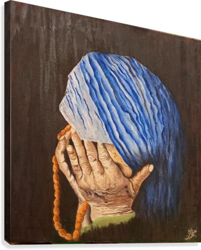 Mid Night Prayer Canvas Print