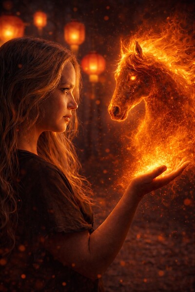 Fire Horse Print