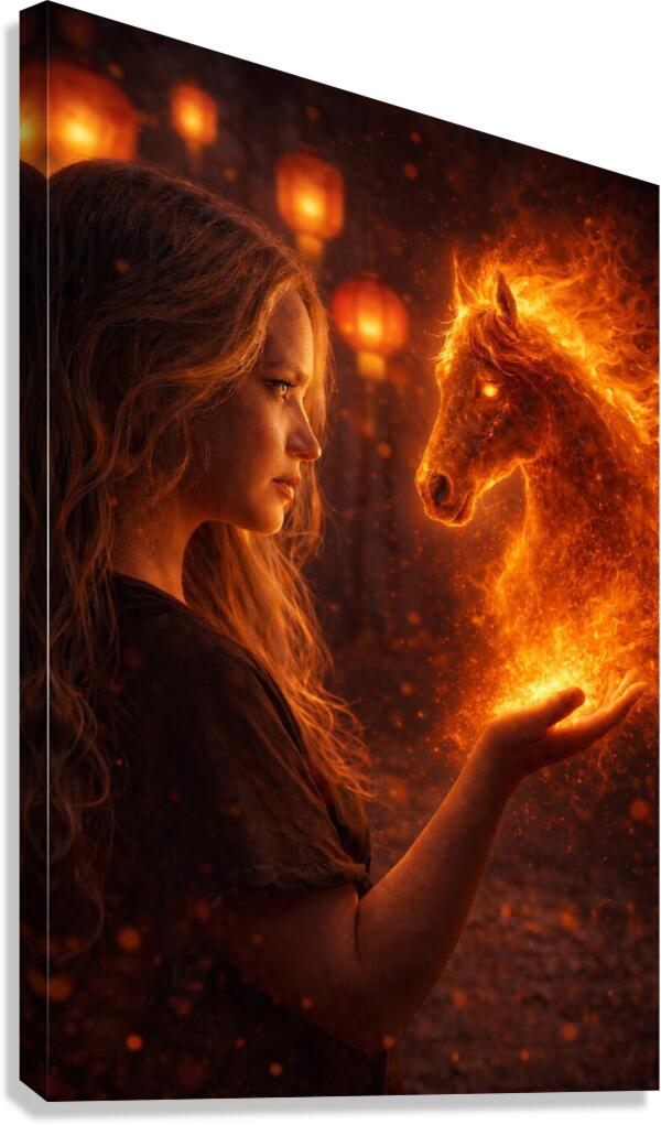 Fire Horse Canvas Print