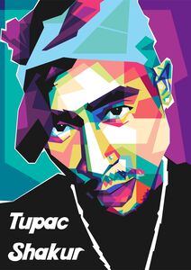 Tupac Shakur pop art 