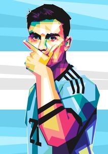 Paulo Dybala pop art style  by Asran creative