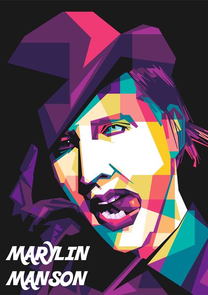 marylin manson pop art by Asran creative