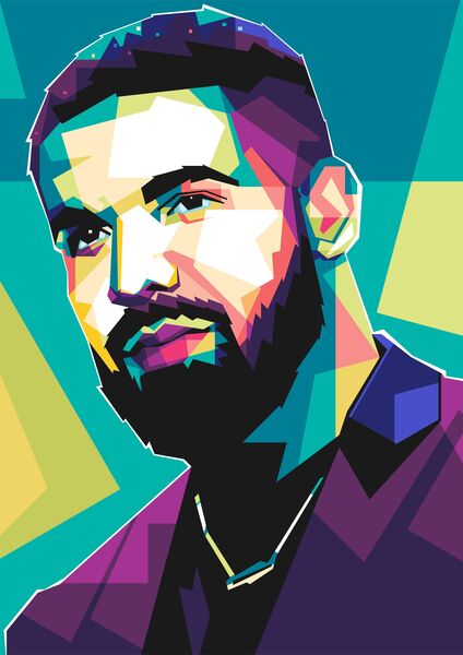Drake pop art by Asran creative