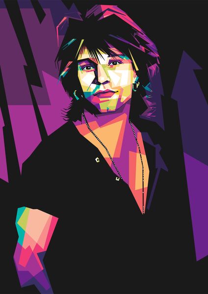 Jon Bon Jovi pop art  by Asran creative