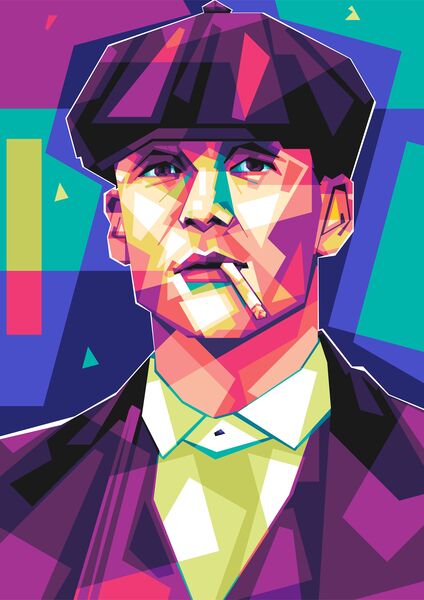 Thomas Shelby pop art style  by Asran creative