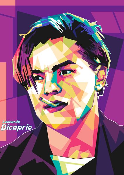Leonardo Dicaprio wpap style  by Asran creative