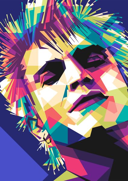 Billy idol of pop art  by Asran creative