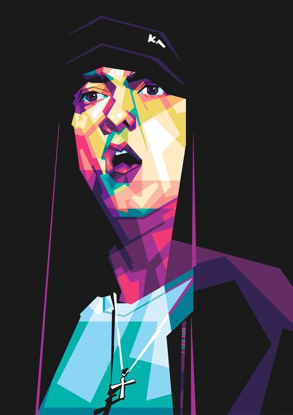Eminem wpap style  Print