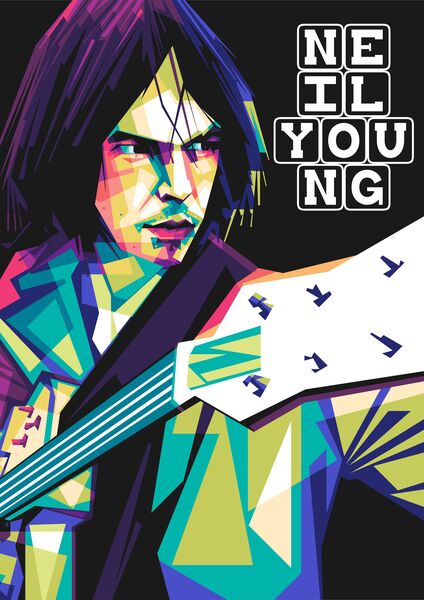 Neil young wpap style  by Asran creative