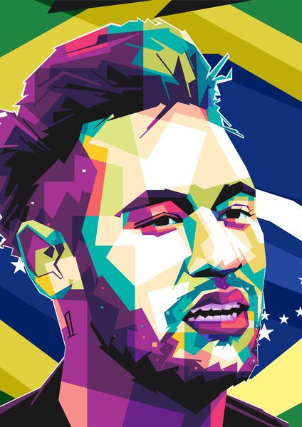 Neymar pop art  by Asran creative