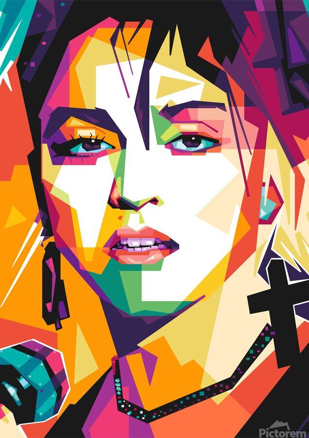 madonna pop art by Asran creative Wall Art