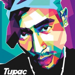 Tupac Shakur pop art 