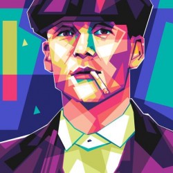 Thomas Shelby pop art style 