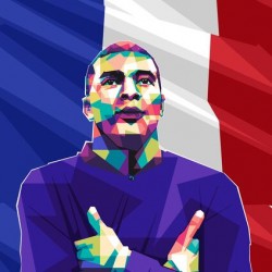 Kylian mbappe pop art 