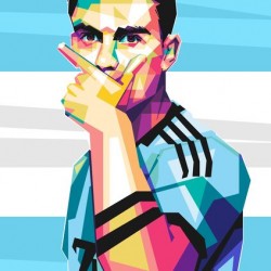 Paulo Dybala pop art style 