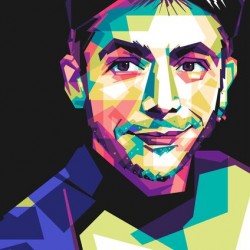 Valentino Rossi pop art style 